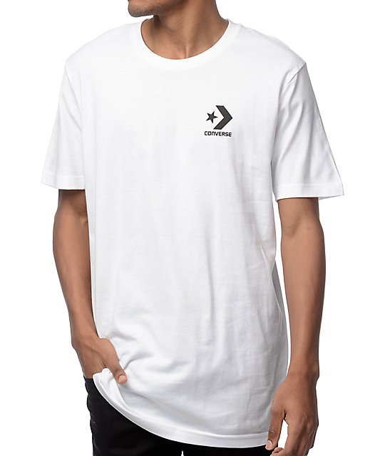 camiseta converse blanca