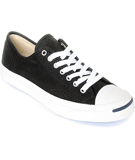 Converse Jack Purcell Black & White Shoes | Zumiez