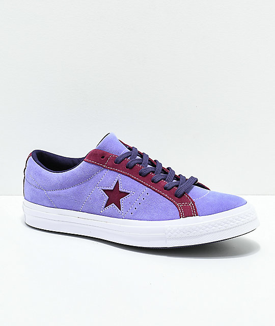 purple one star converse