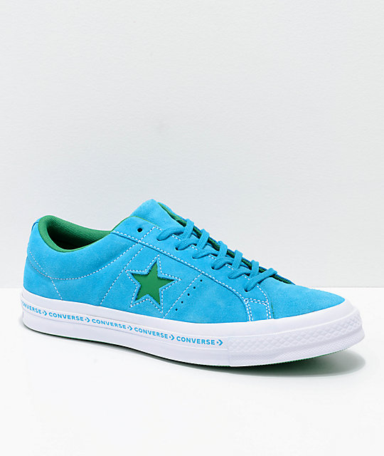 green and white converse