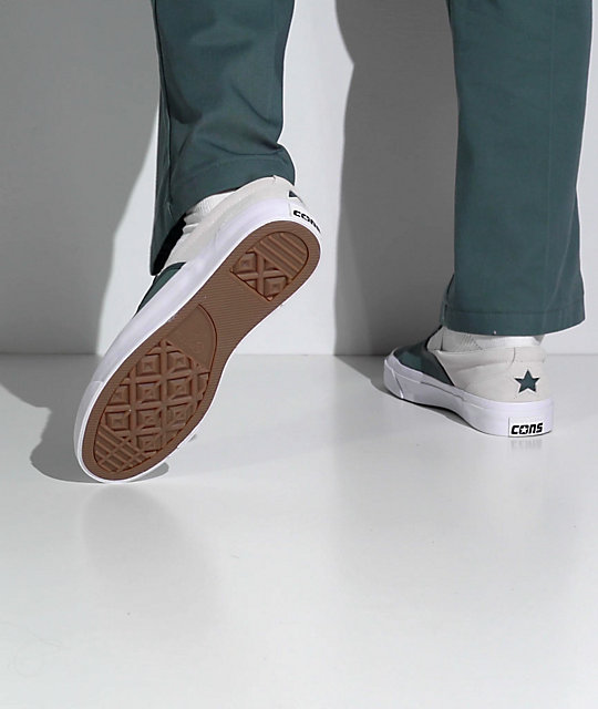 Converse One Star Pro Spruce Slip-On Skate Shoes | Zumiez