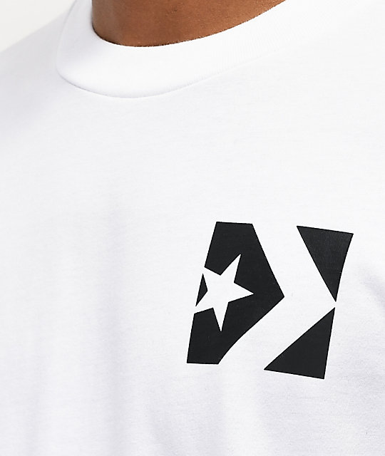 camiseta converse blanca
