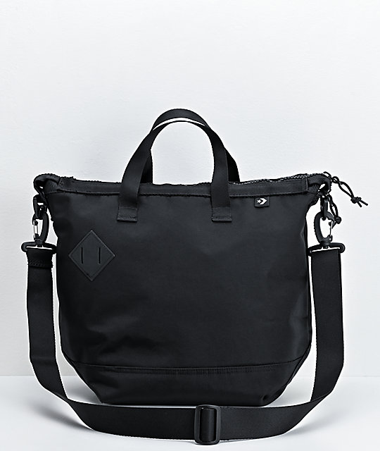 all black tote bag