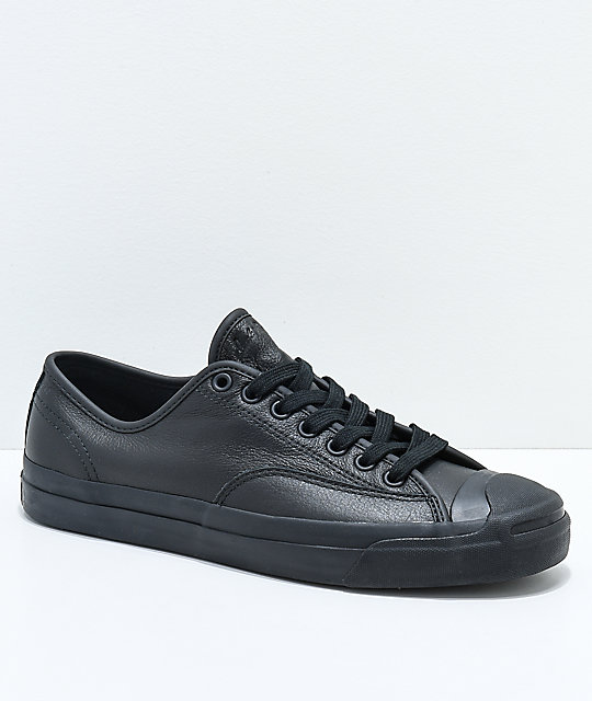 buy black leather converse online