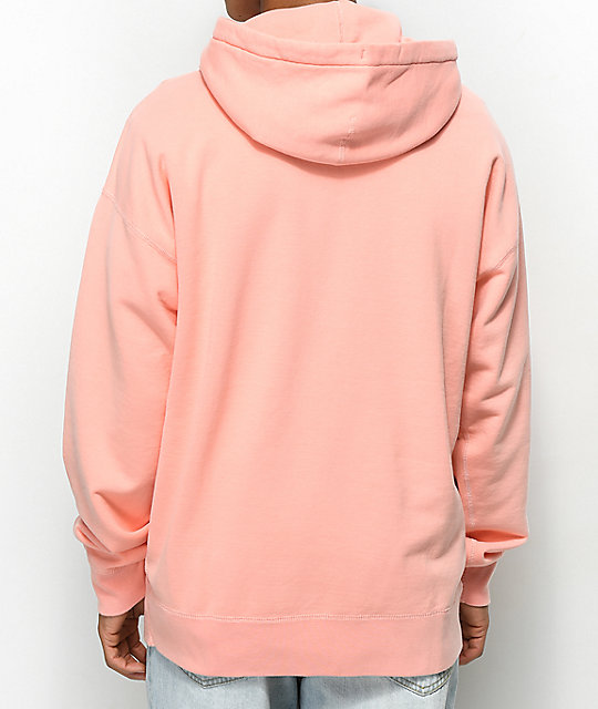 salmon color sweatshirt