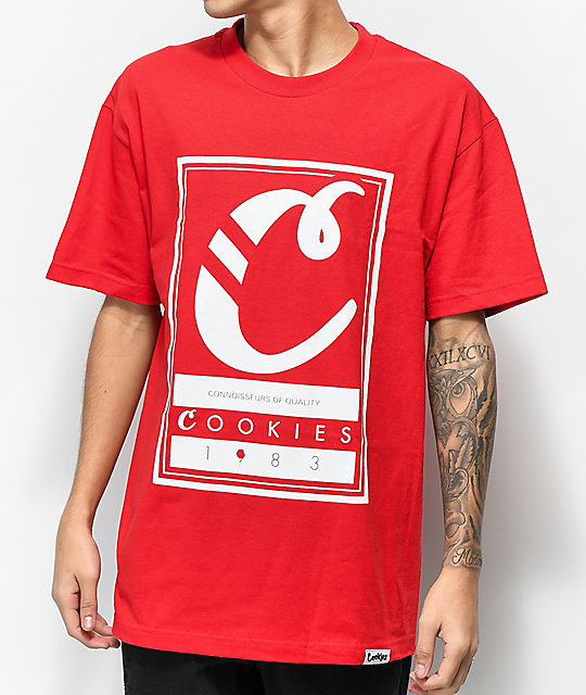 Cookies Alumni Hall Logo Red T Shirt Zumiez