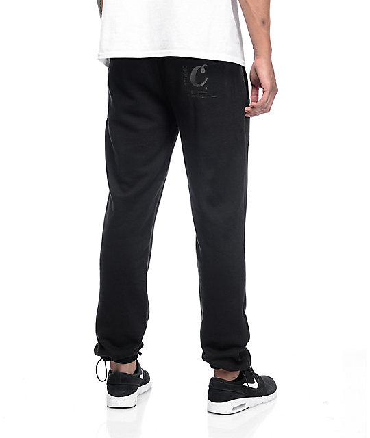 Cookies Carbon Fiber Black Sweatpants | Zumiez