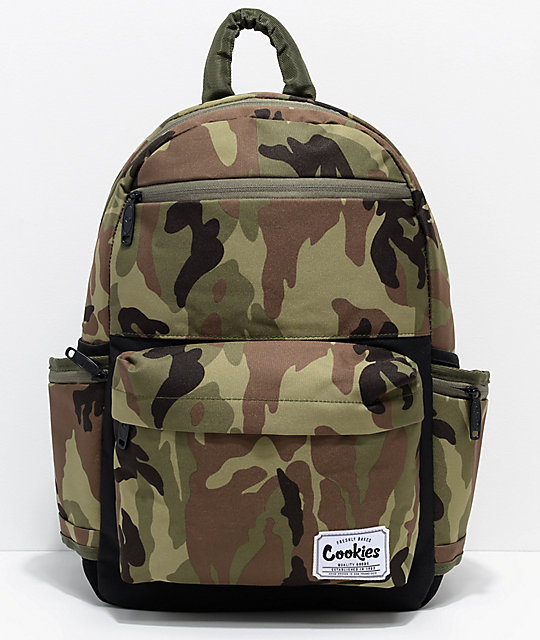 Cookies Fundamental Green Camo Backpack Zumiez Cookies Fundamental Green Camo Backpack