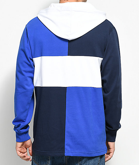 Cookies Monterey Navy & Royal Blue Pieced Hoodie | Zumiez