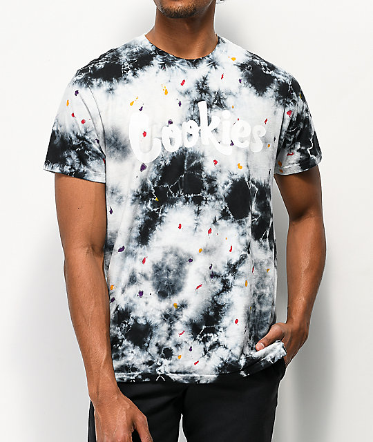 black dye on white shirt