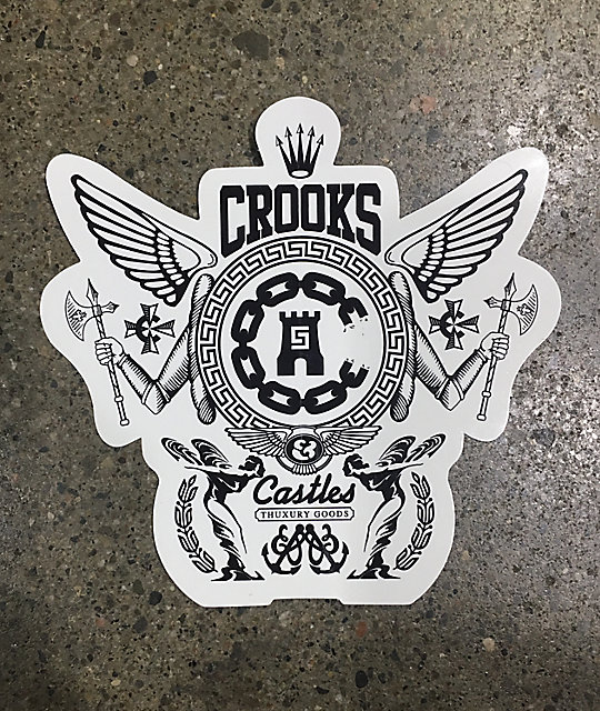Crooks & Castles OG Lockup Sticker Zumiez.ca