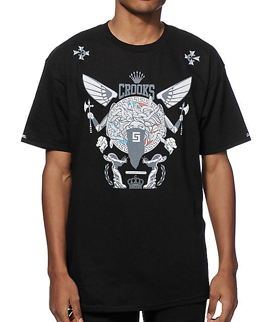 Crooks and Castles Battle Wing Medusa T-Shirt | Zumiez