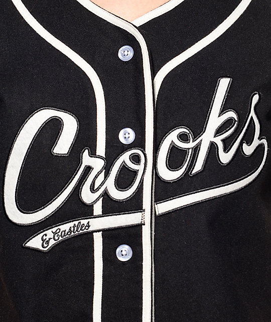 Crooks and Castles Black Baseball Jersey | Zumiez