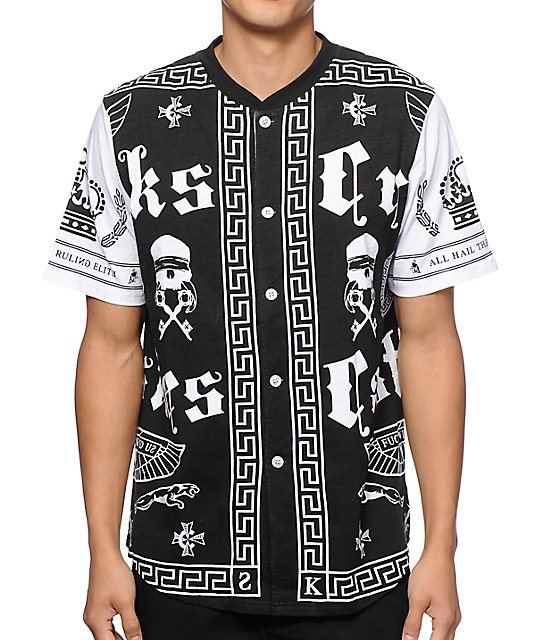 mens black baseball jersey