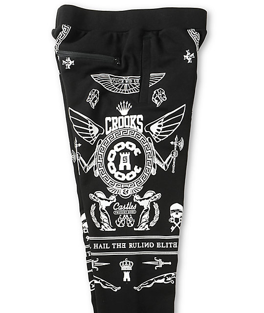 crooks and castles track pants