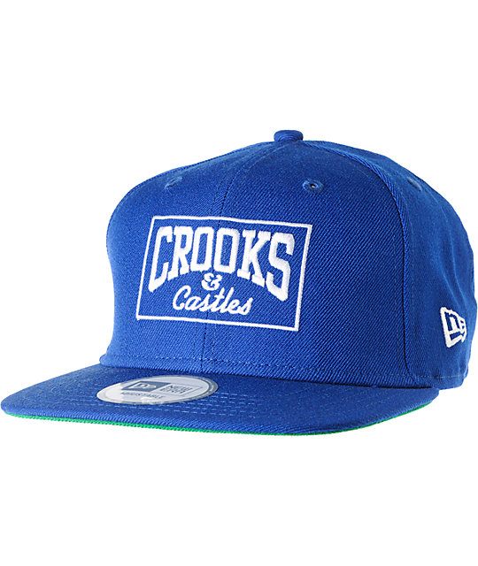 Crooks and Castles Box Logo New Era Snapback Hat | Zumiez