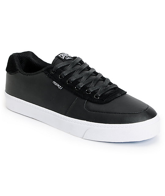 Crooks and Castles Isa Black Leather Shoes