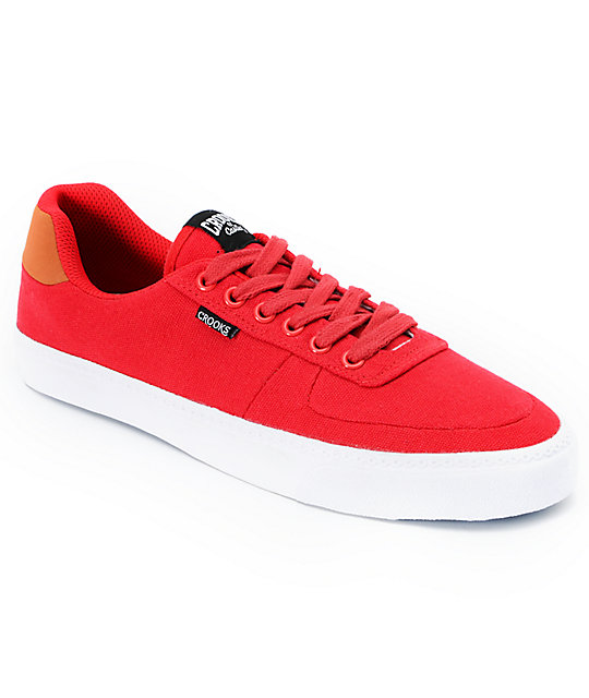 Crooks and Castles Isa Red Canvas Shoes Zumiez Crooks and Castles Isa Red Canvas Shoes Zumiez