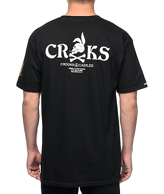 Crooks and Castles Rider Black T-Shirt | Zumiez