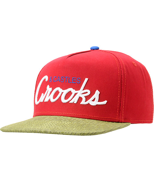Crooks and Castles Team Crooks Red Snapback Hat | Zumiez