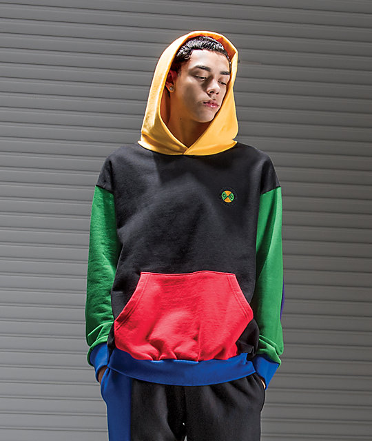 cross color hoodie