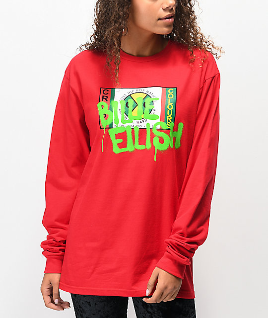 billie eilish red hoodie