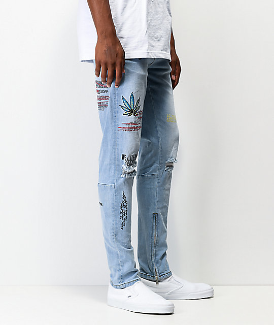 crysp denim joggers