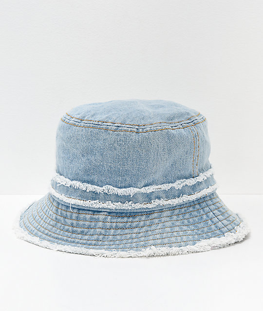 denim bucket hat