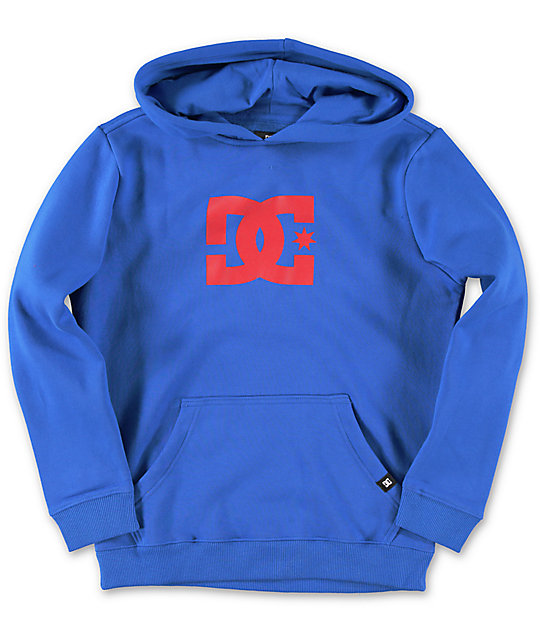 red dc hoodie