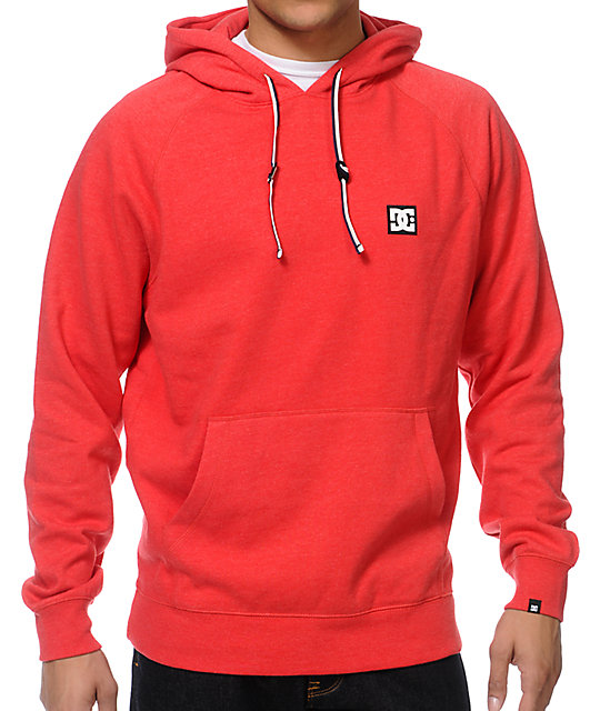 red dc hoodie