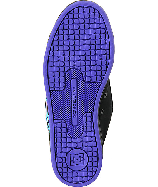 DC Court Graffik SE Black & Graffiti Skate Shoes | Zumiez