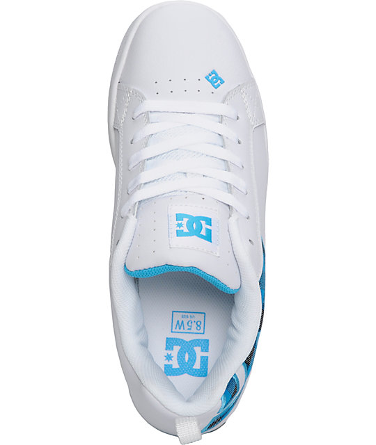 turquoise dc shoes