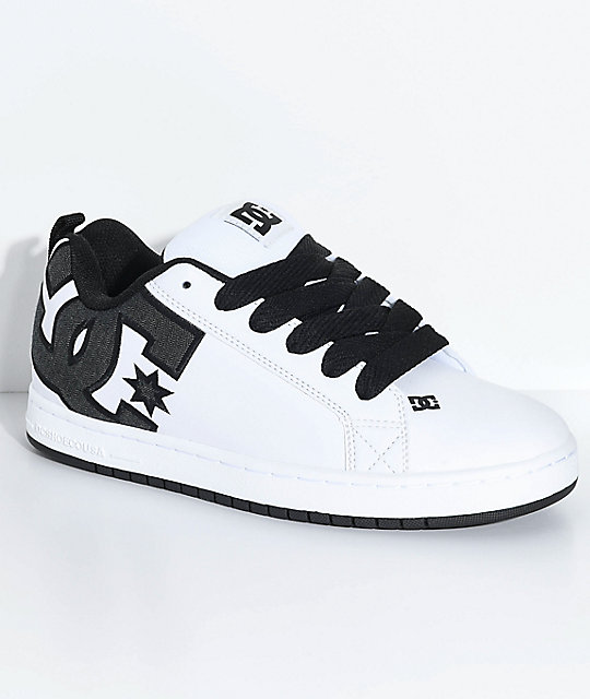 dc skate shoes white