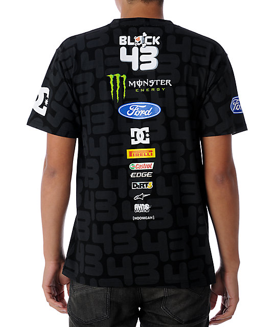 DC Ken Block 43 Monster Black T-Shirt | Zumiez