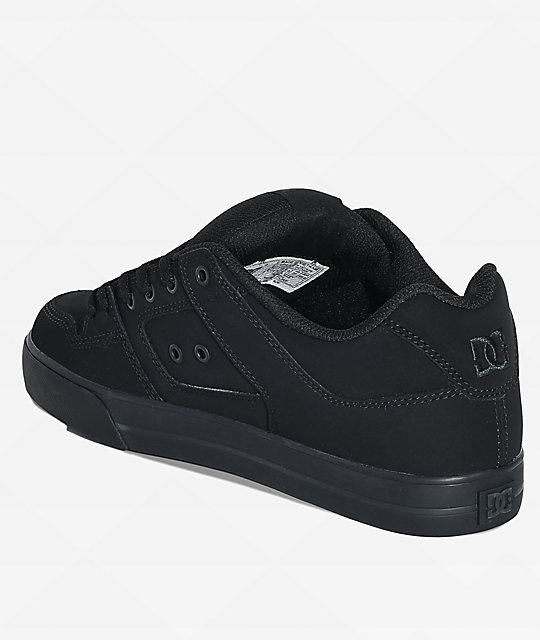 DC Pure Black & Pirate Black Skate Shoes | Zumiez