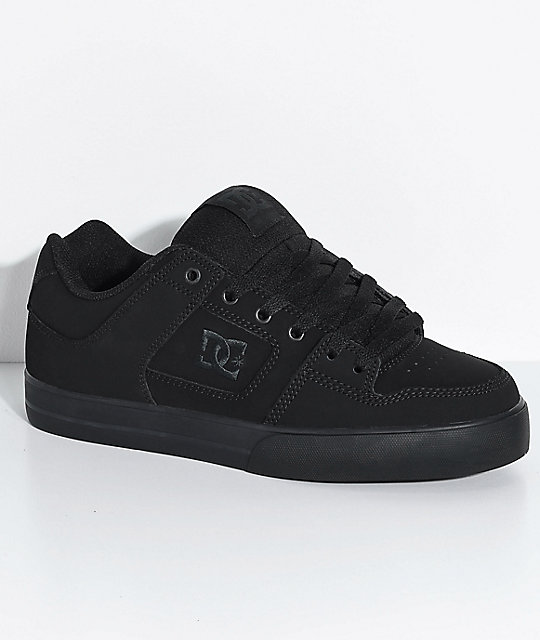 DC Pure Black & Pirate Black Skate Shoes | Zumiez