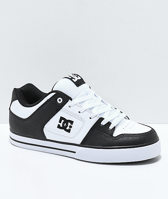 DC Pure Black & White Skate Shoes Zumiez DC Pure Black & White Skate Shoes Zumiez