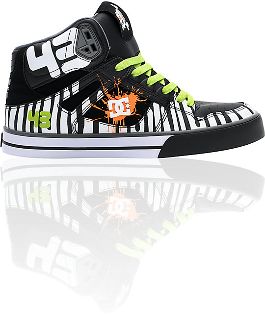 DC Spartan Hi Ken Block Black & White Shoes Zumiez DC Spartan Hi Ken Block Black & White Shoes Zumiez