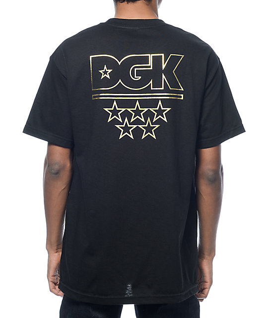 DGK All Star Black & Gold T-Shirt | Zumiez