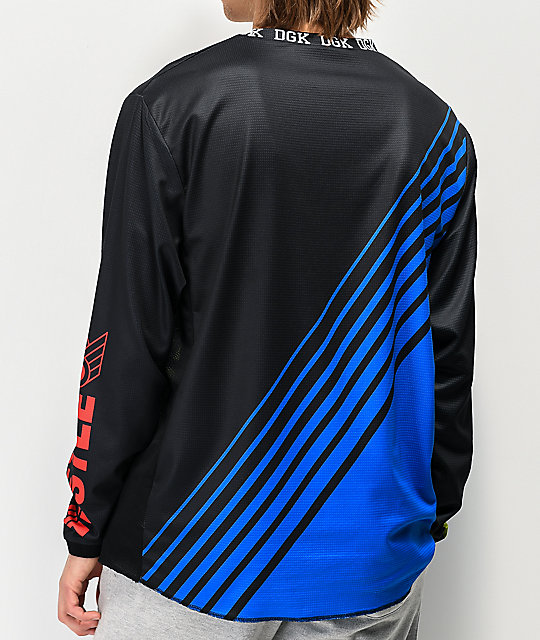 black and neon green long sleeve shirt