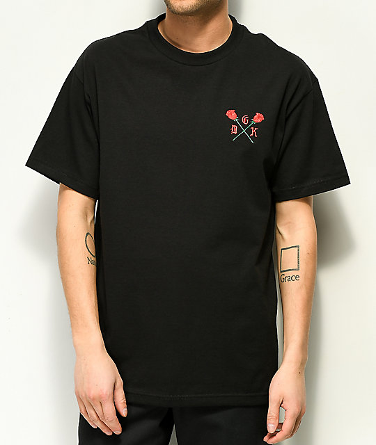 camisas con rosas bordadas hombre