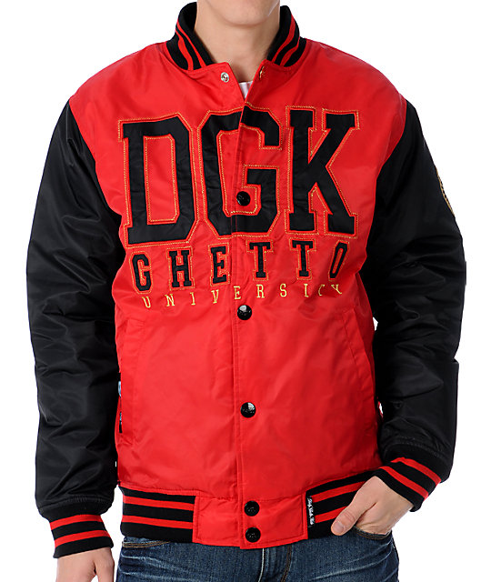 DGK Head Of The Class Red Varsity Jacket | Zumiez