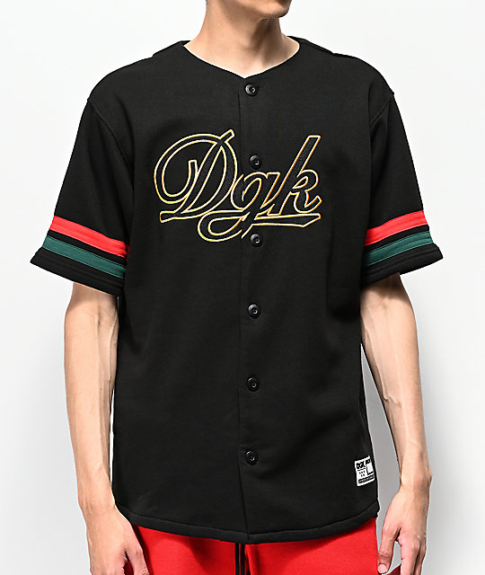 DGK Lux Black Baseball Jersey | Zumiez