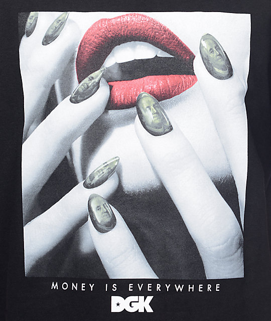 DGK Money Is Everywhere Black T-Shirt | Zumiez