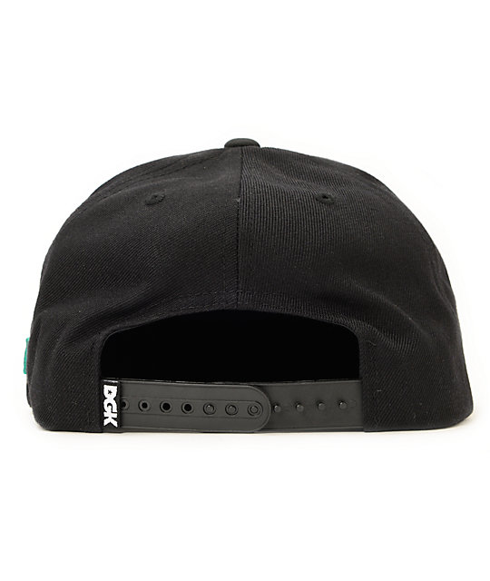 DGK THC Black & Green Snapback Hat | Zumiez