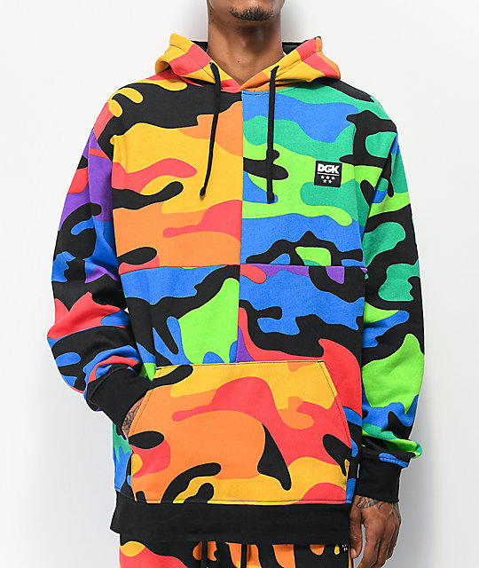 zumiez multi colored hoodie