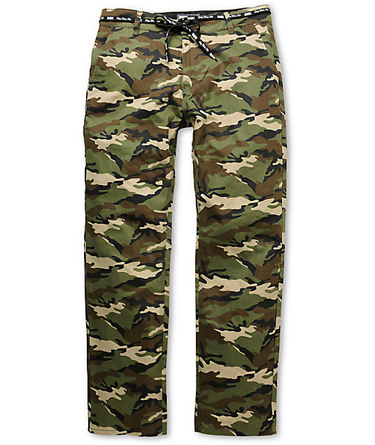 DGK Working Man 4 Camo Regular Fit Chino Pants | Zumiez