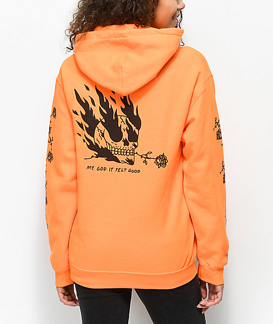 orange hoodie zumiez