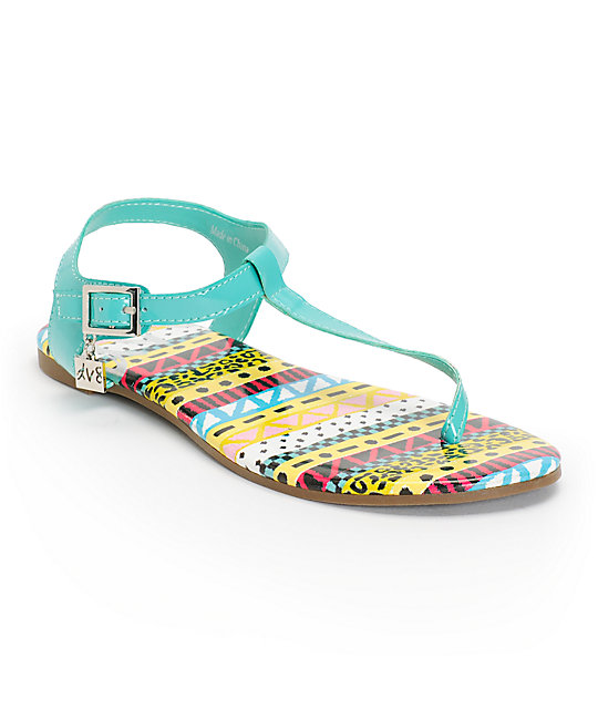 DV8 Asher Capri Teal Sandals | Zumiez
