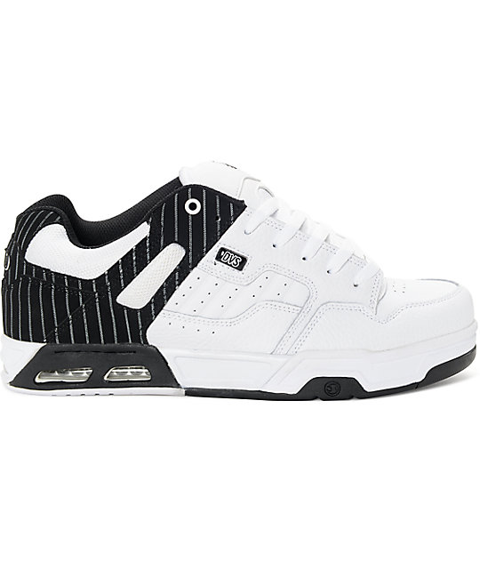 DVS Enduro Heir White & Black Skate Shoes | Zumiez